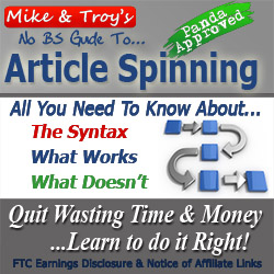 Mike and Troy's Article Spinning Guide